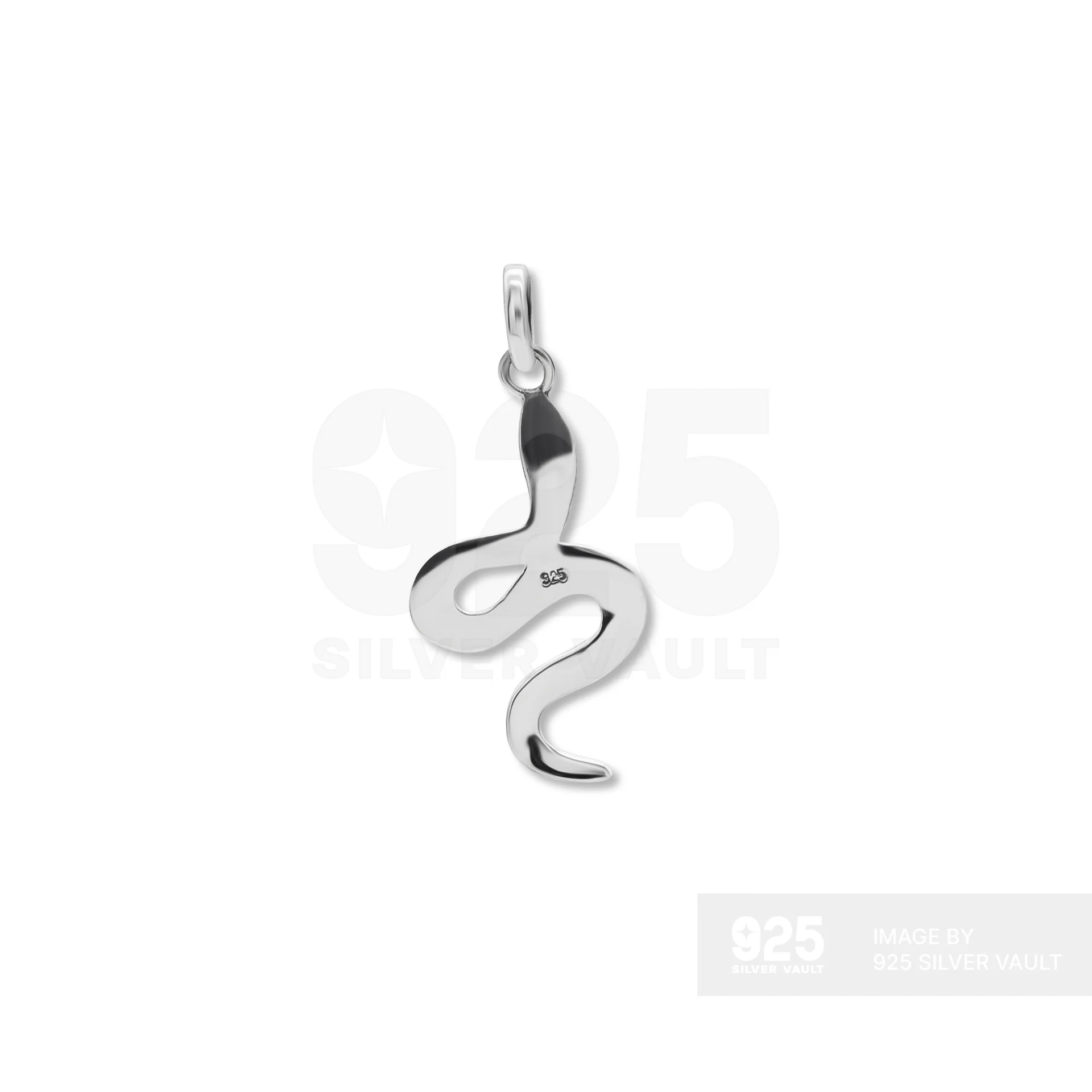 Textured Coiled Snake Pendant - Image 2