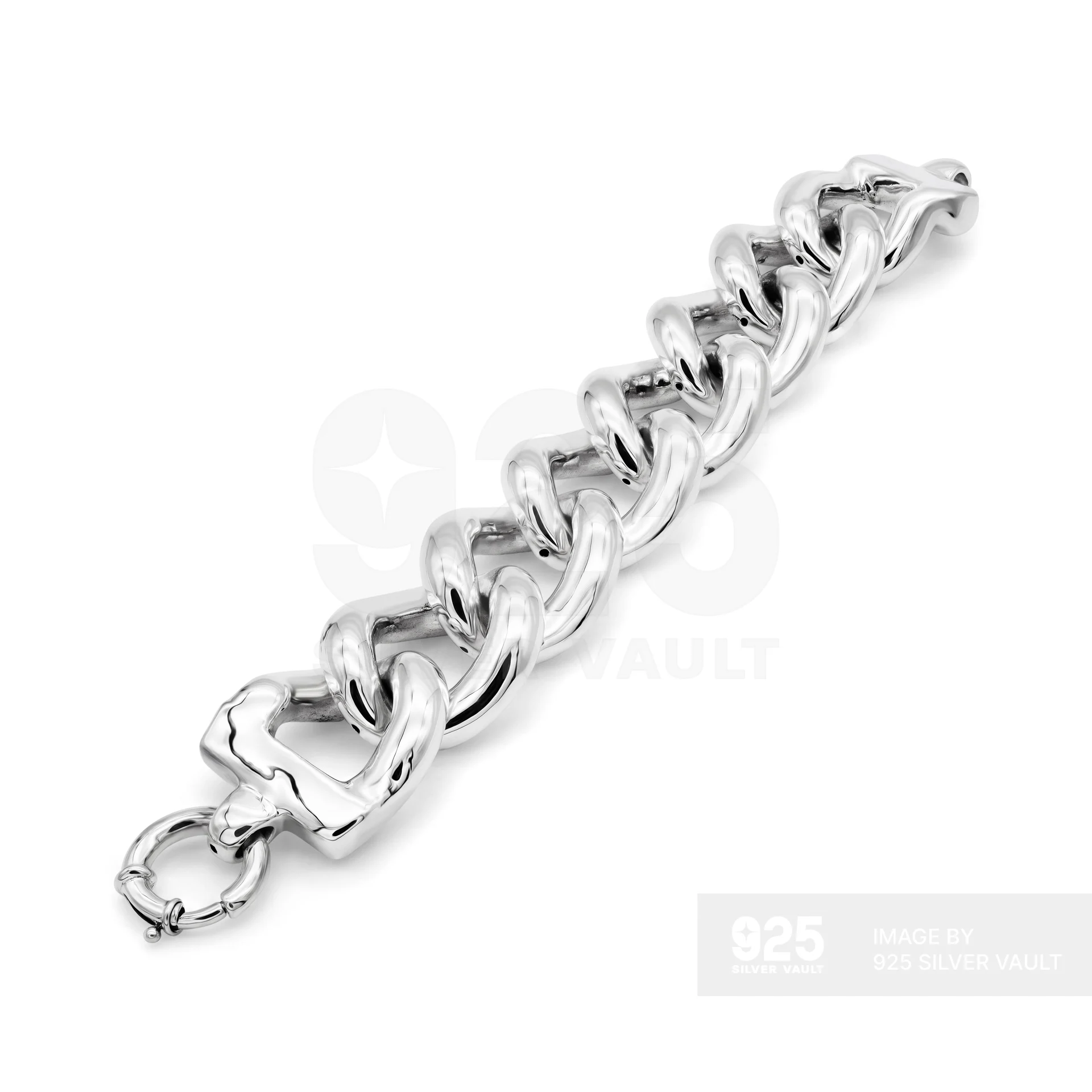 Statement Curb Link Chain Bracelet - Image 2