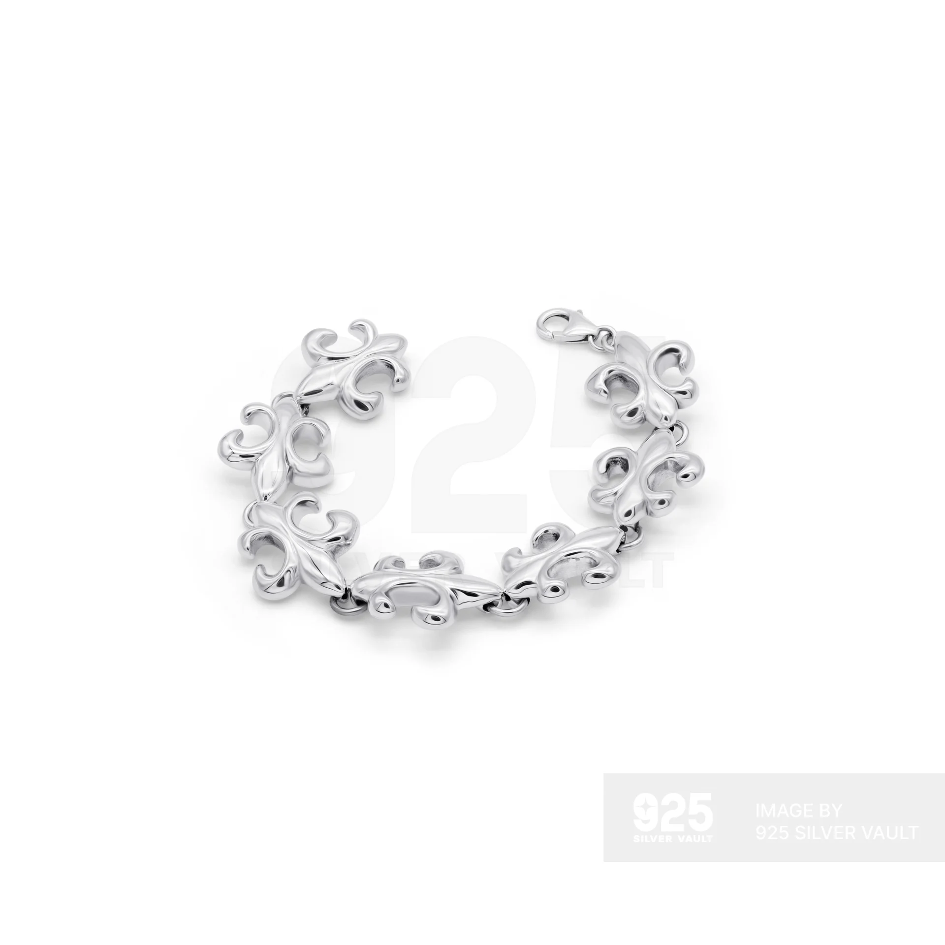 Scrollwork Chain Bracelet – Ornate Filigree Design