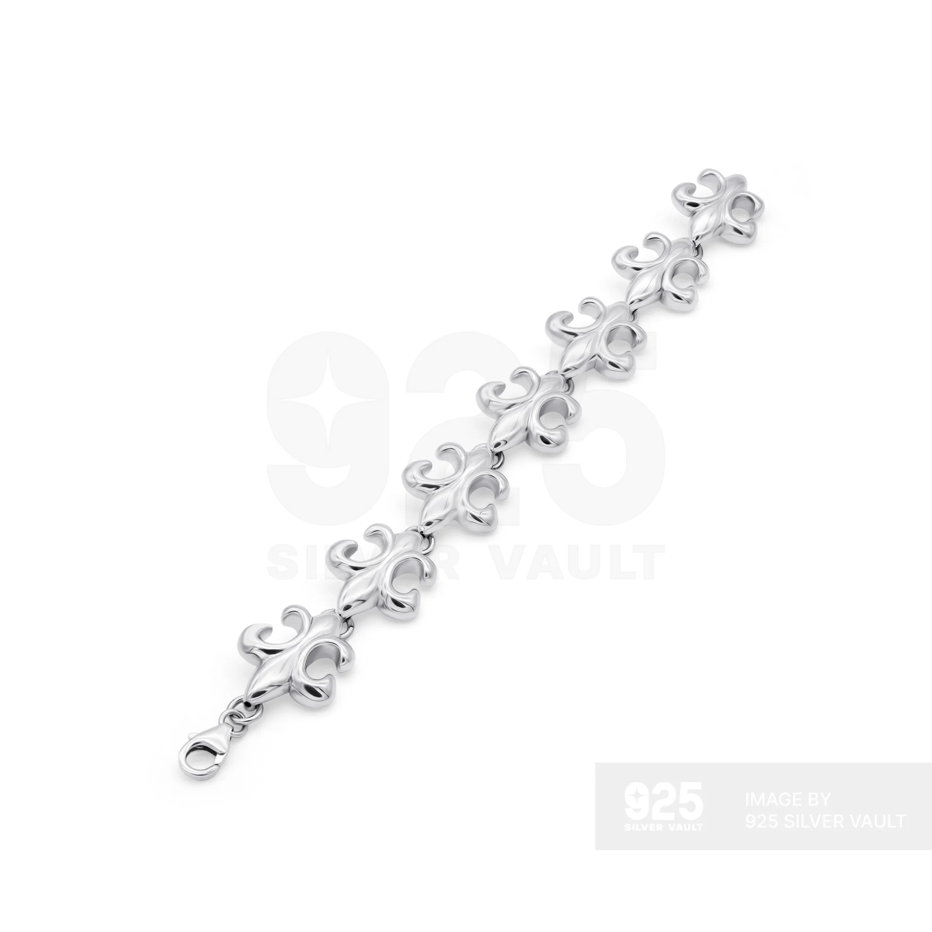Scrollwork Chain Bracelet – Ornate Filigree Design - Image 2