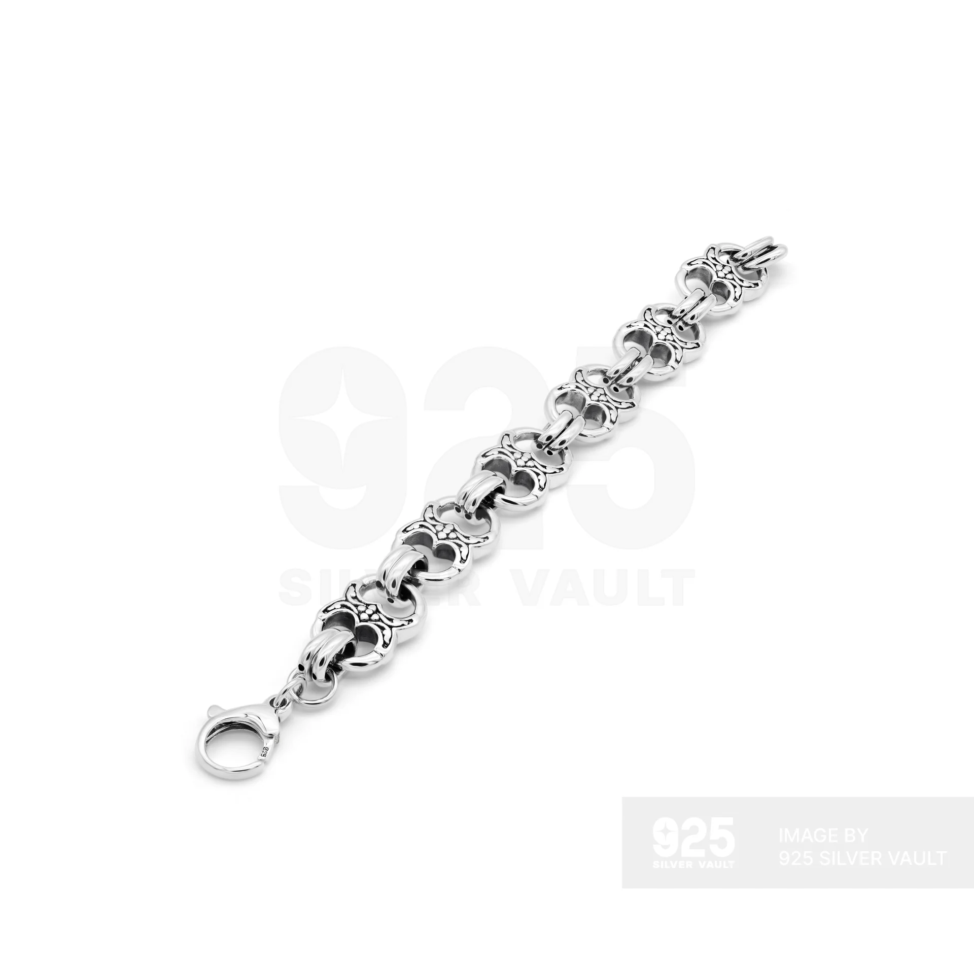 Double-Lobe Filigree Link Chain