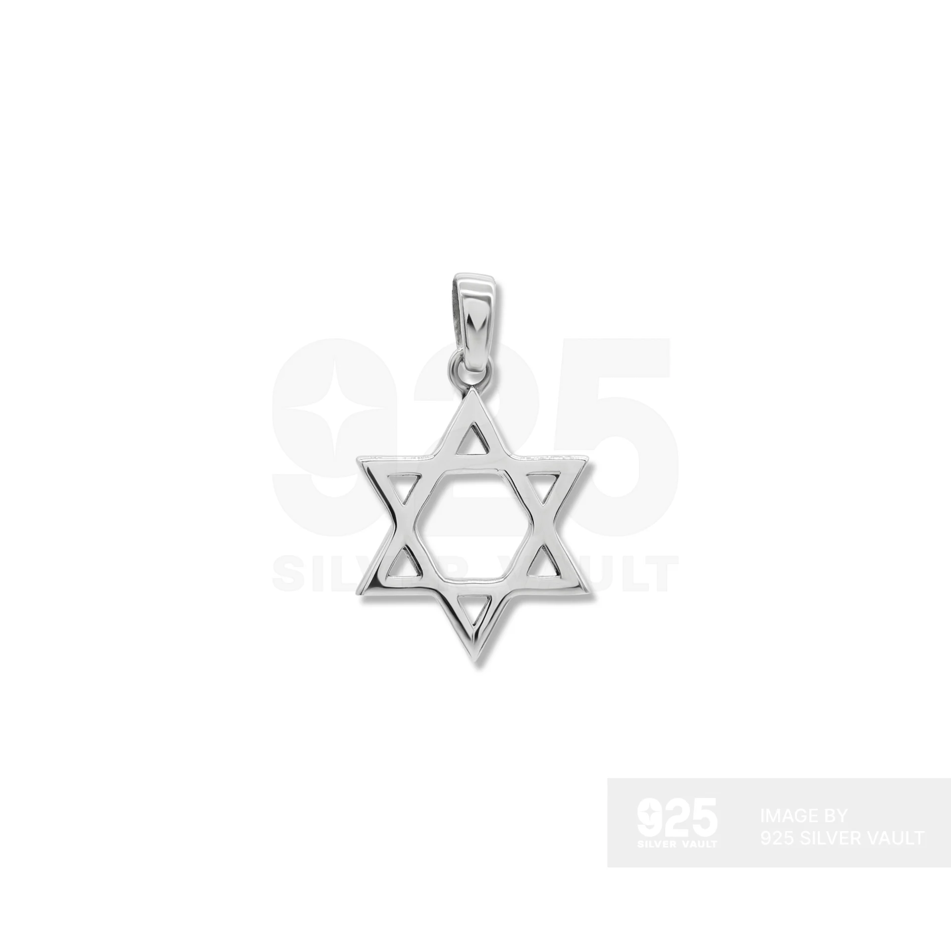 Star of David Silver Pendant - Image 2