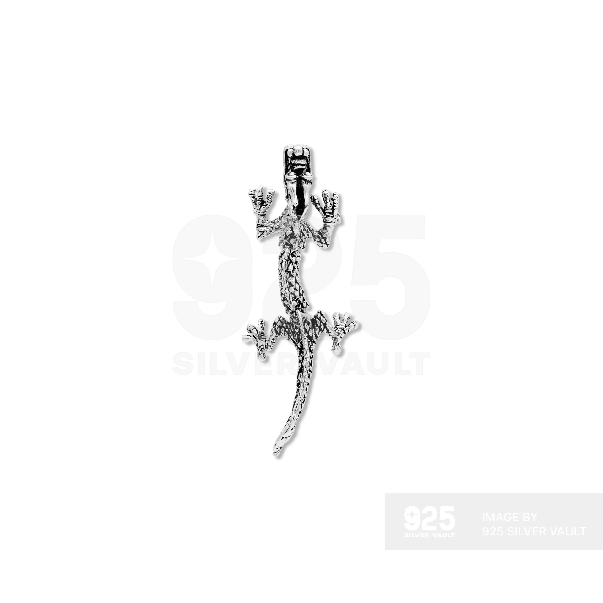 Movable Dragon Silver Pendant