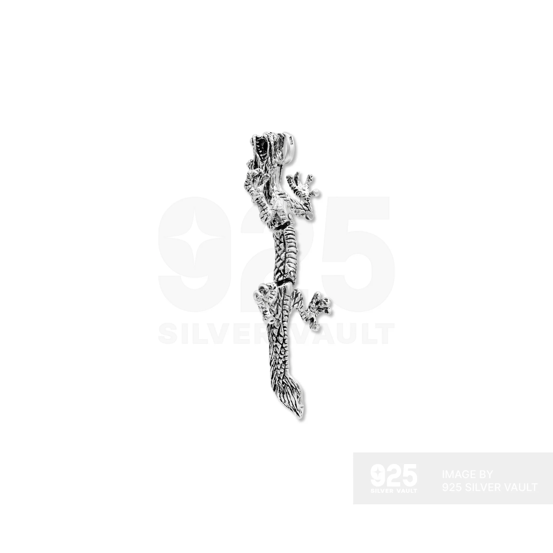 Movable Dragon Silver Pendant - Image 2