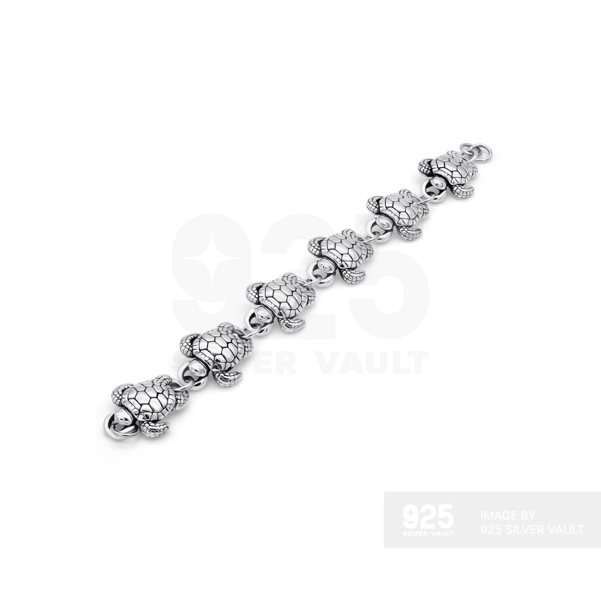 Sea Turtle Chain Bracelet – Marine Life Design - Image 2