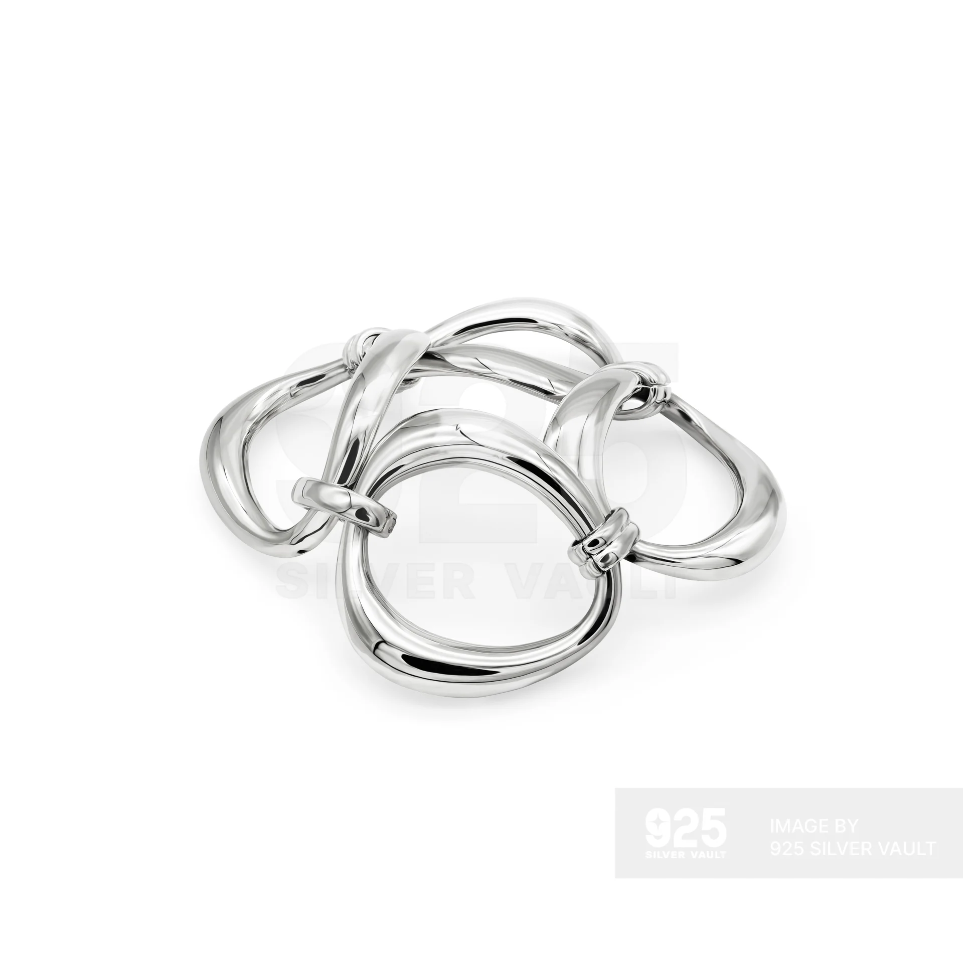 Oversized Ring Chain Bracelet – Statement Design