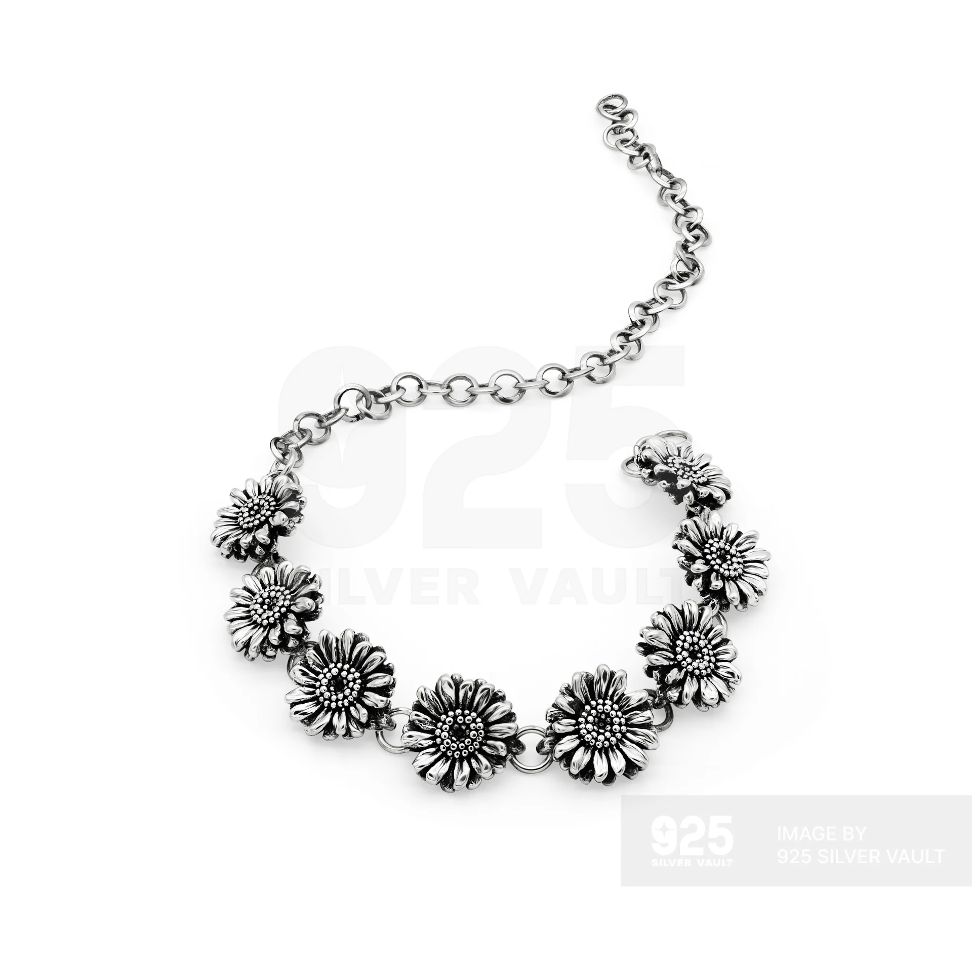 Sunflower Chain Bracelet/Necklace – Floral - Image 2