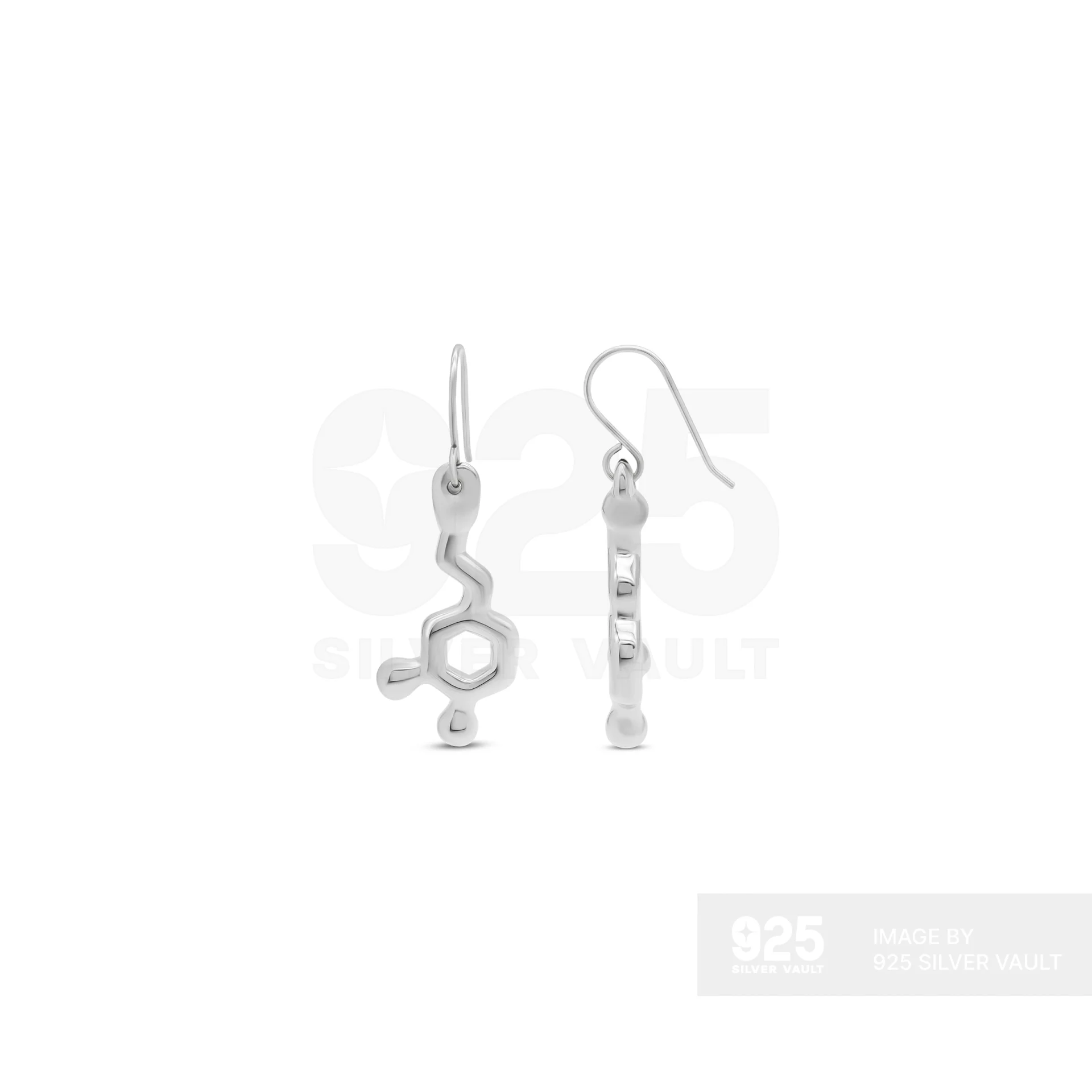 Molecular Structure Drop Earrings