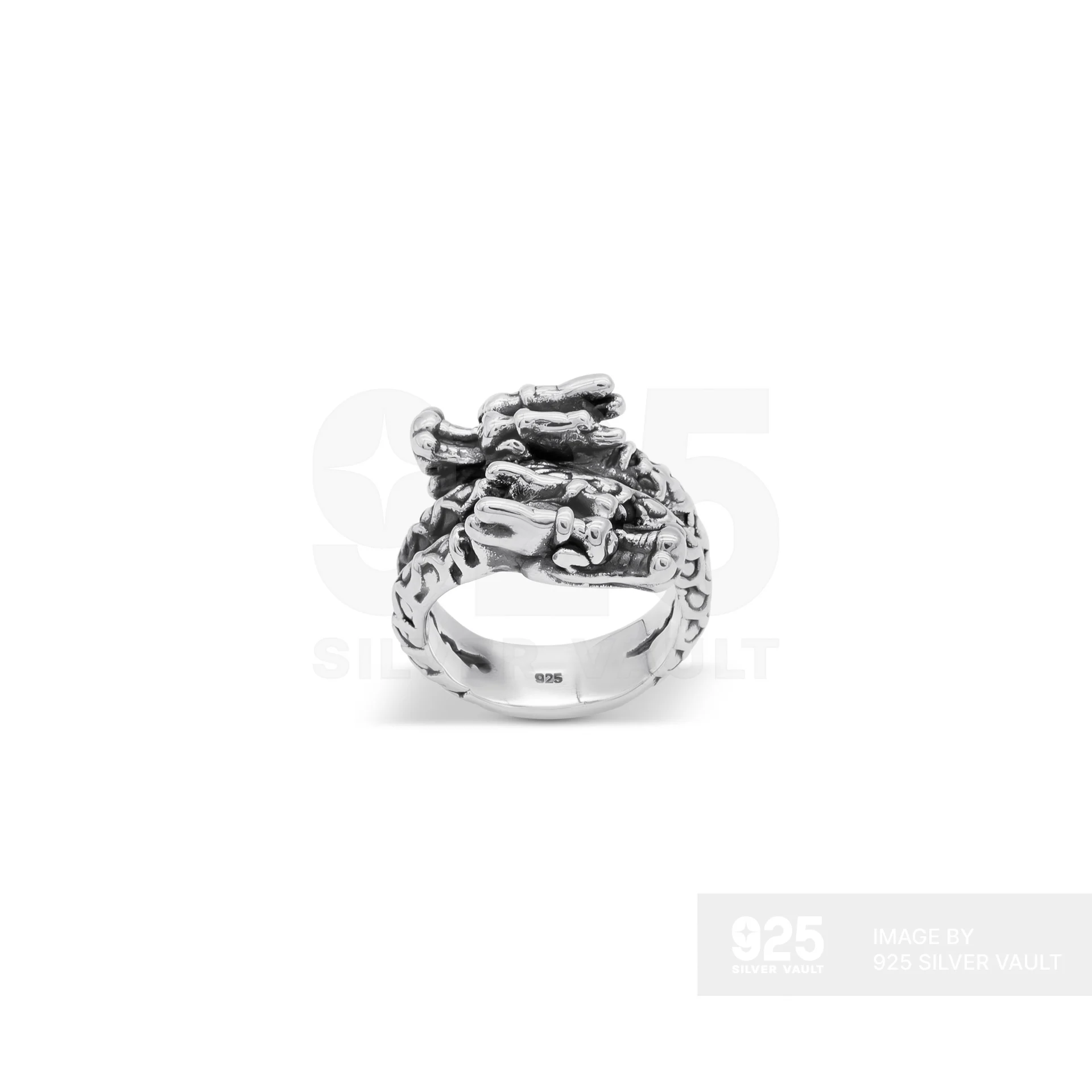 Dragon Wrap Cutout Band Ring
