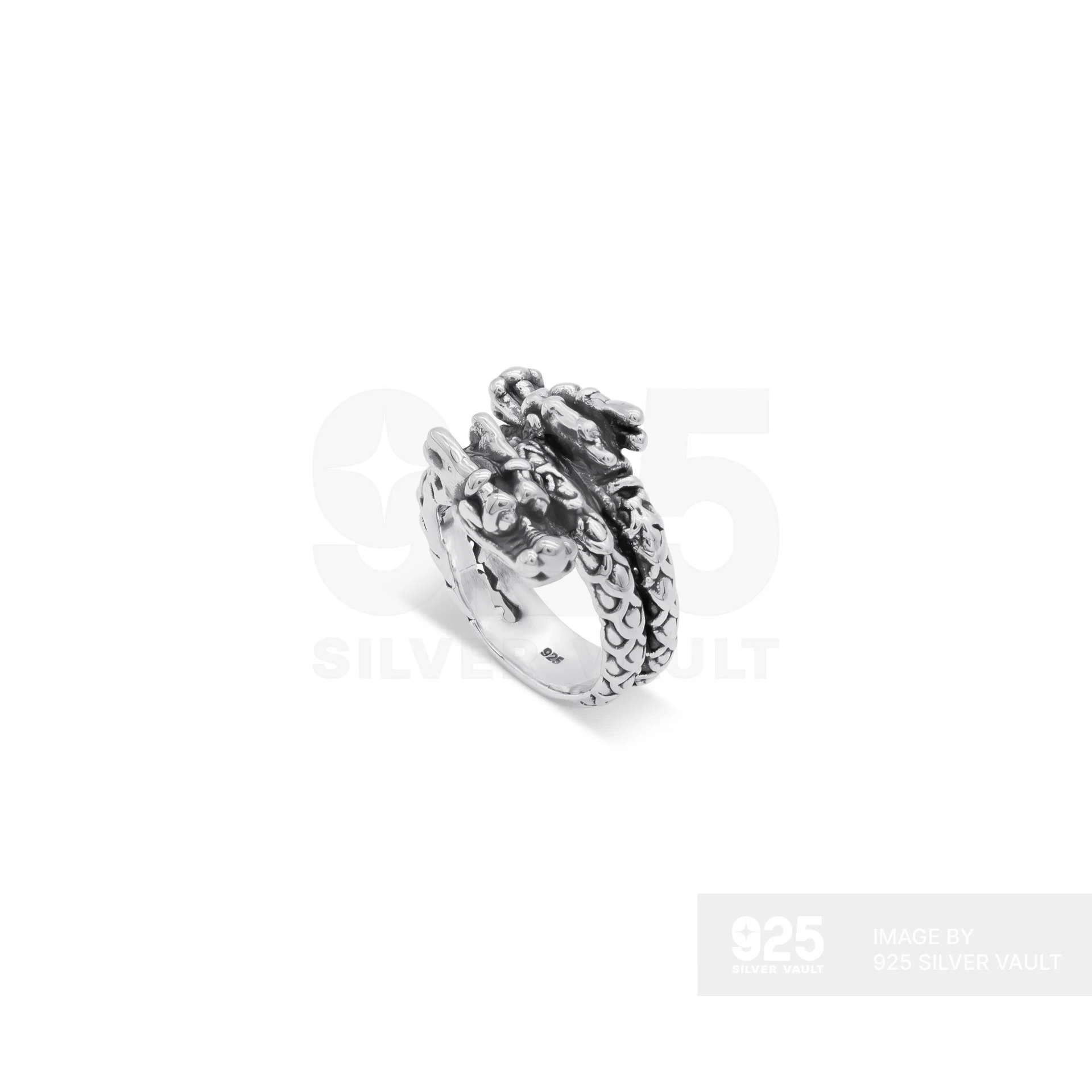 Dragon Wrap Cutout Band Ring - Image 2