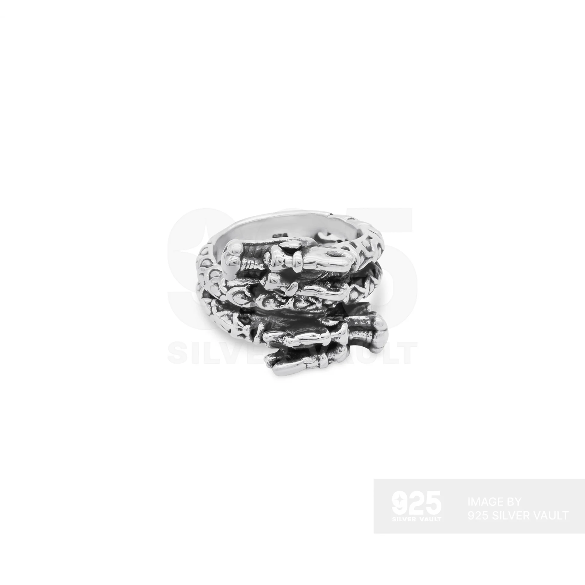 Dragon Wrap Cutout Band Ring - Image 3