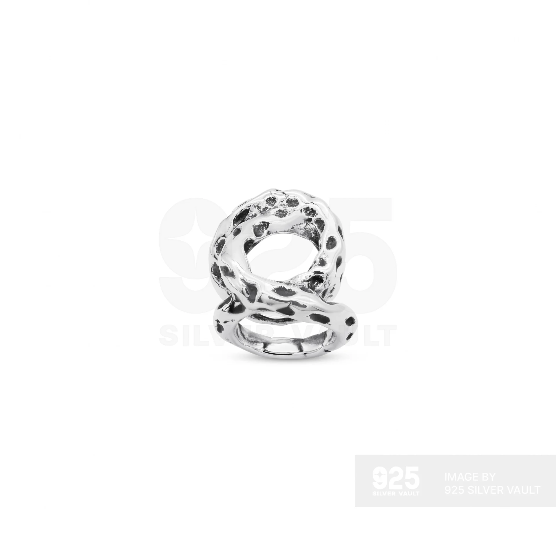 Coiled Pitted Texture Ring