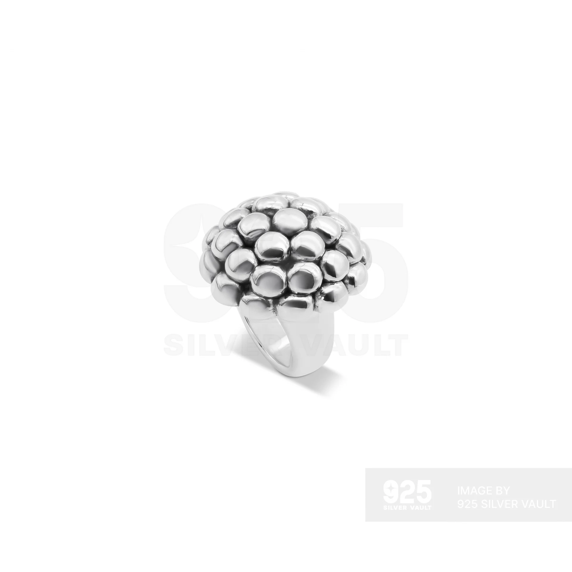 Domed Bubble Cluster Ring - Image 2