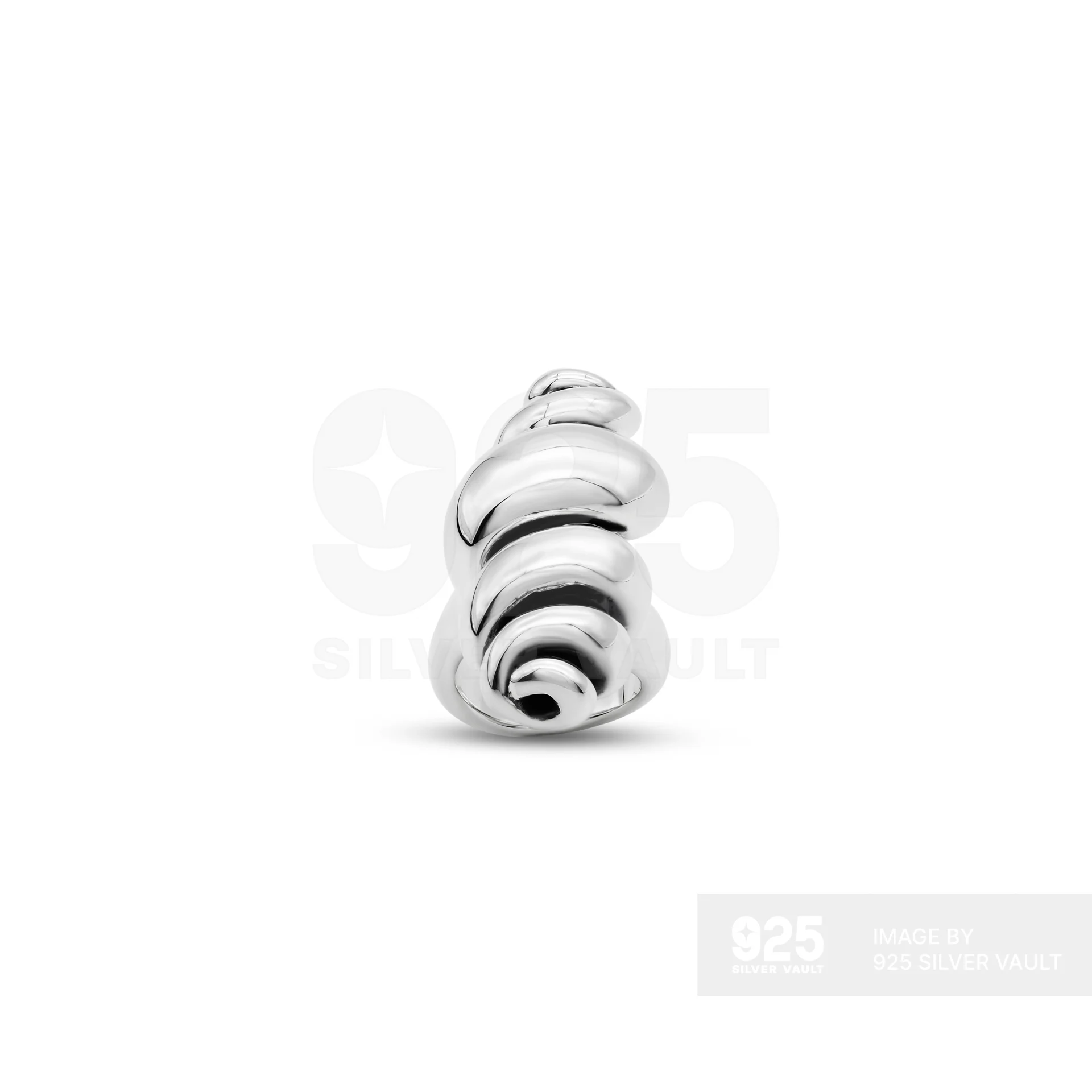 Smooth Spiral Coil Ring