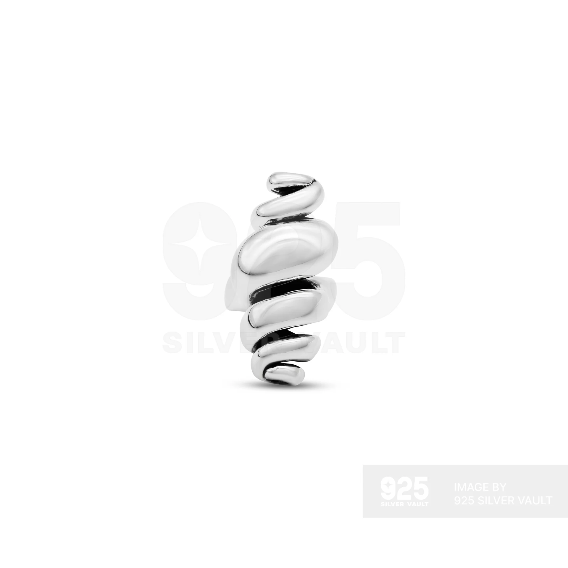 Smooth Spiral Coil Ring - Image 3