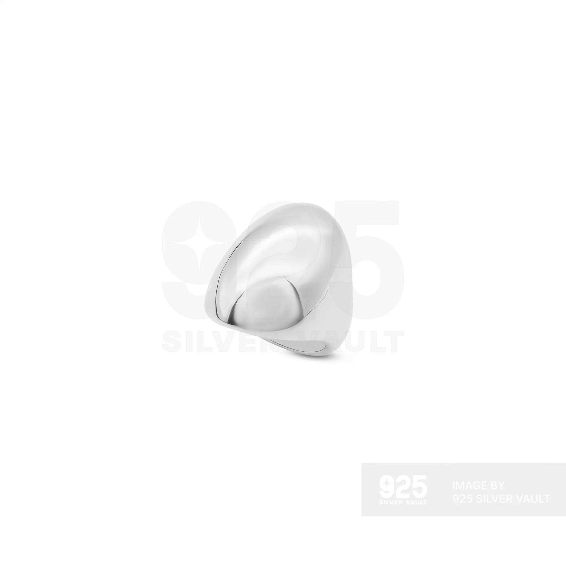 Large Smooth Oval Dome Ring - Image 2