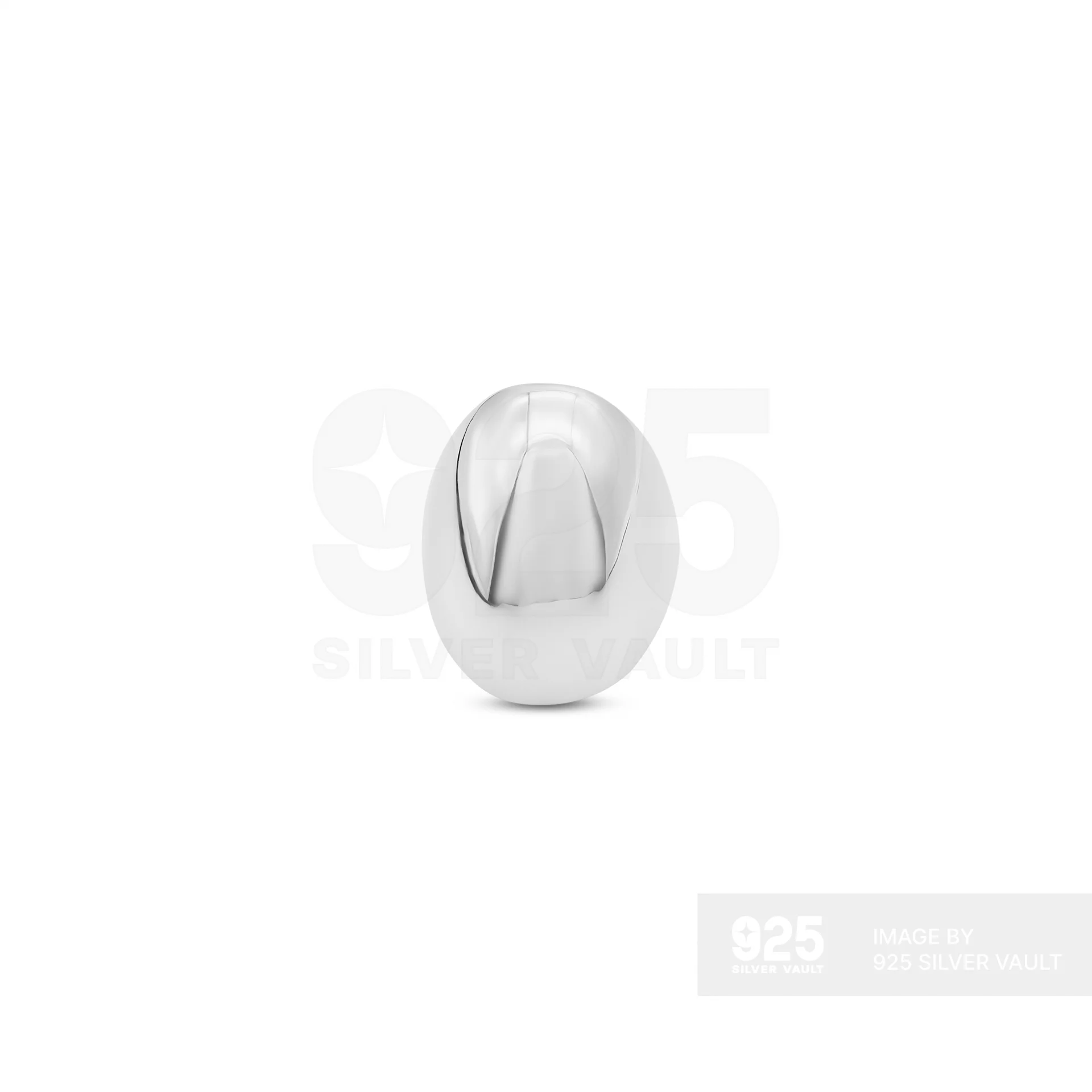 Large Smooth Oval Dome Ring - Image 3