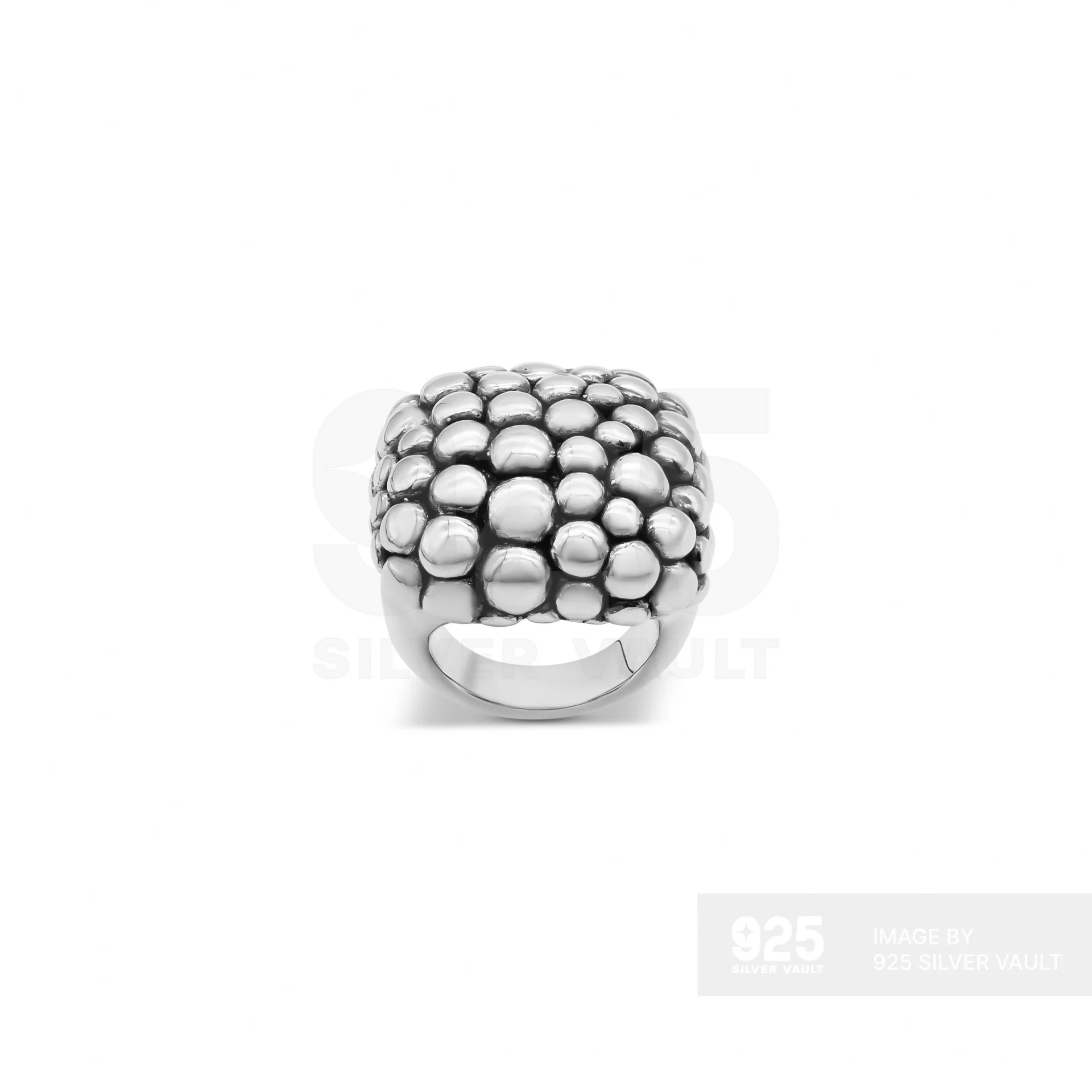 Square Bubble Cluster Ring