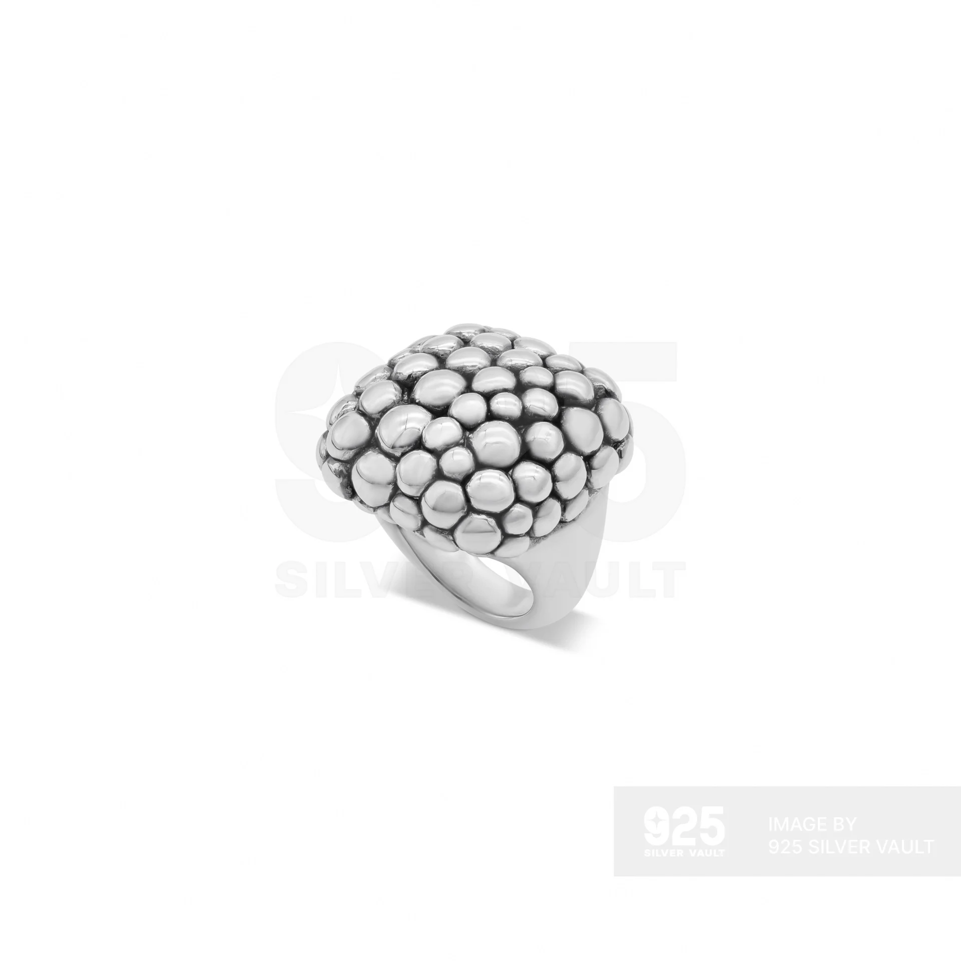 Square Bubble Cluster Ring - Image 2