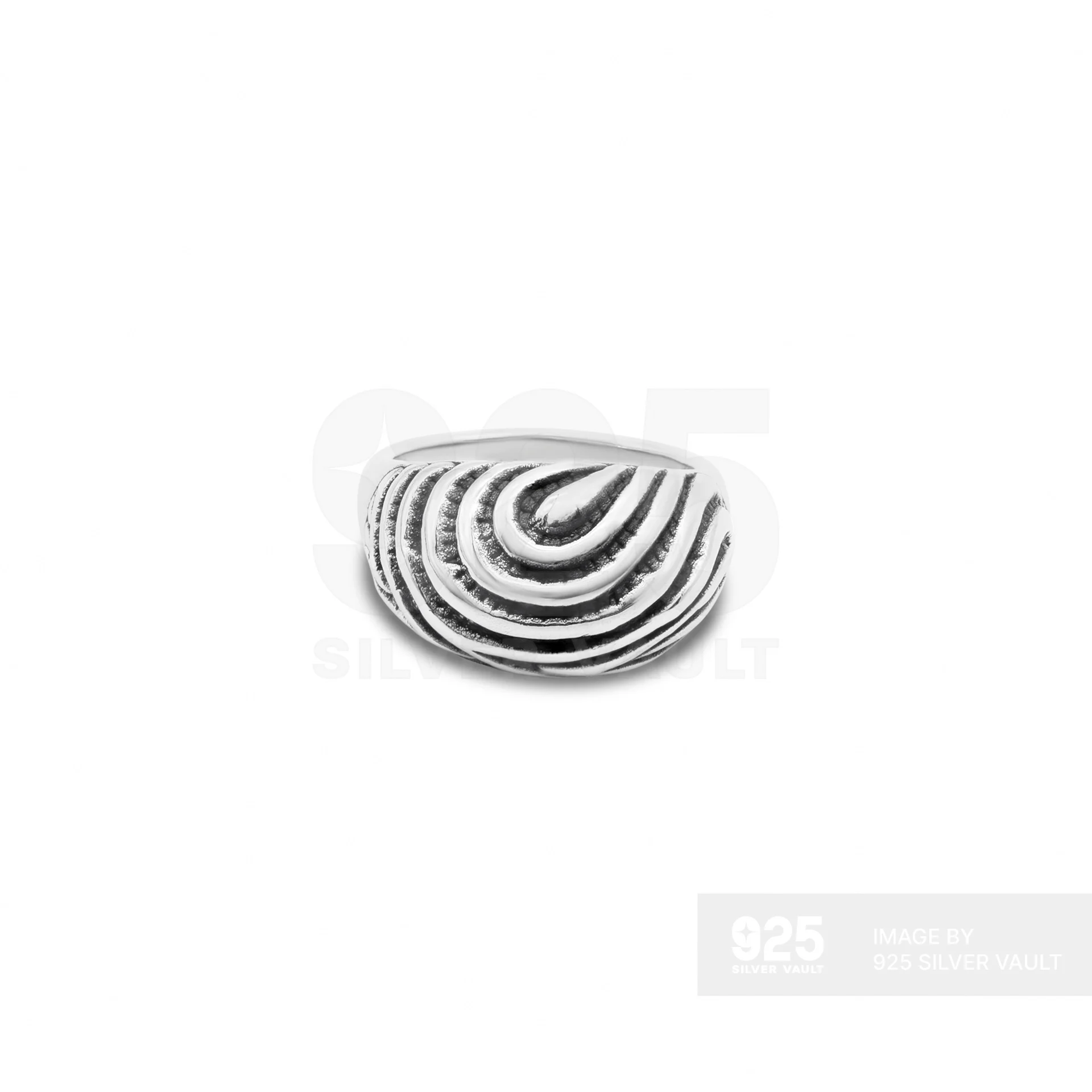 Concentric Arch Wave Dome Ring - Image 3