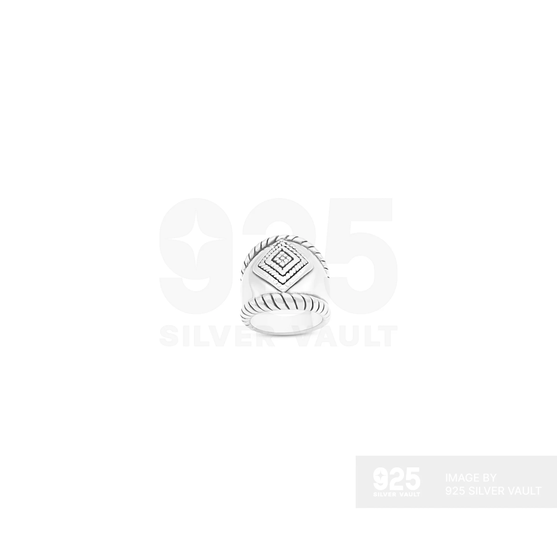 Nested Diamond Rope Band Ring
