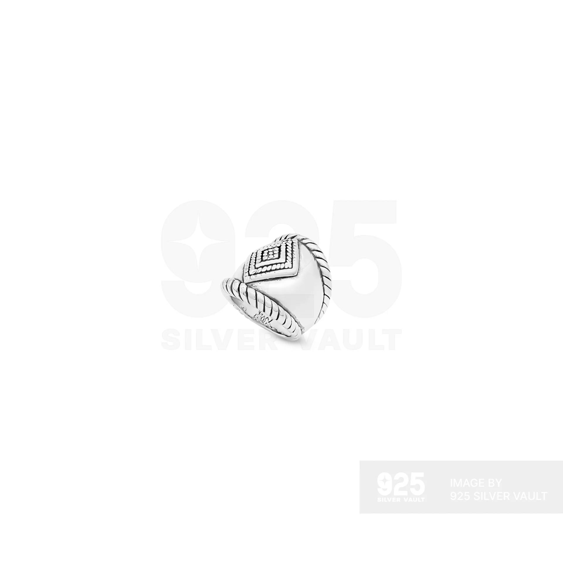 Nested Diamond Rope Band Ring - Image 2