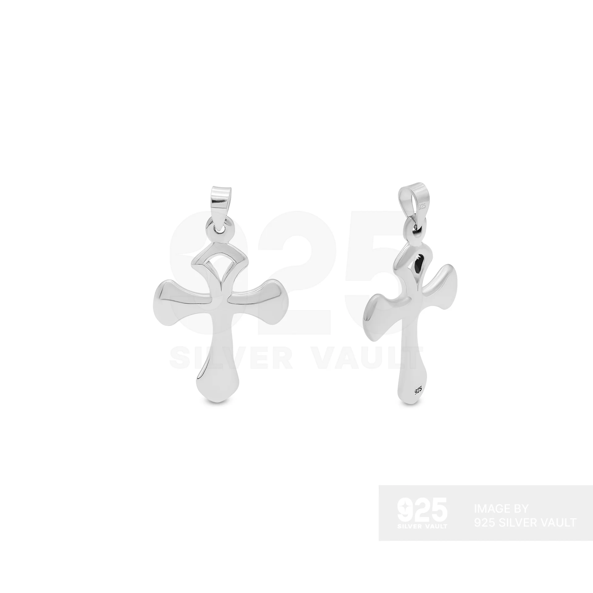 Flared Tip Cross Pendant