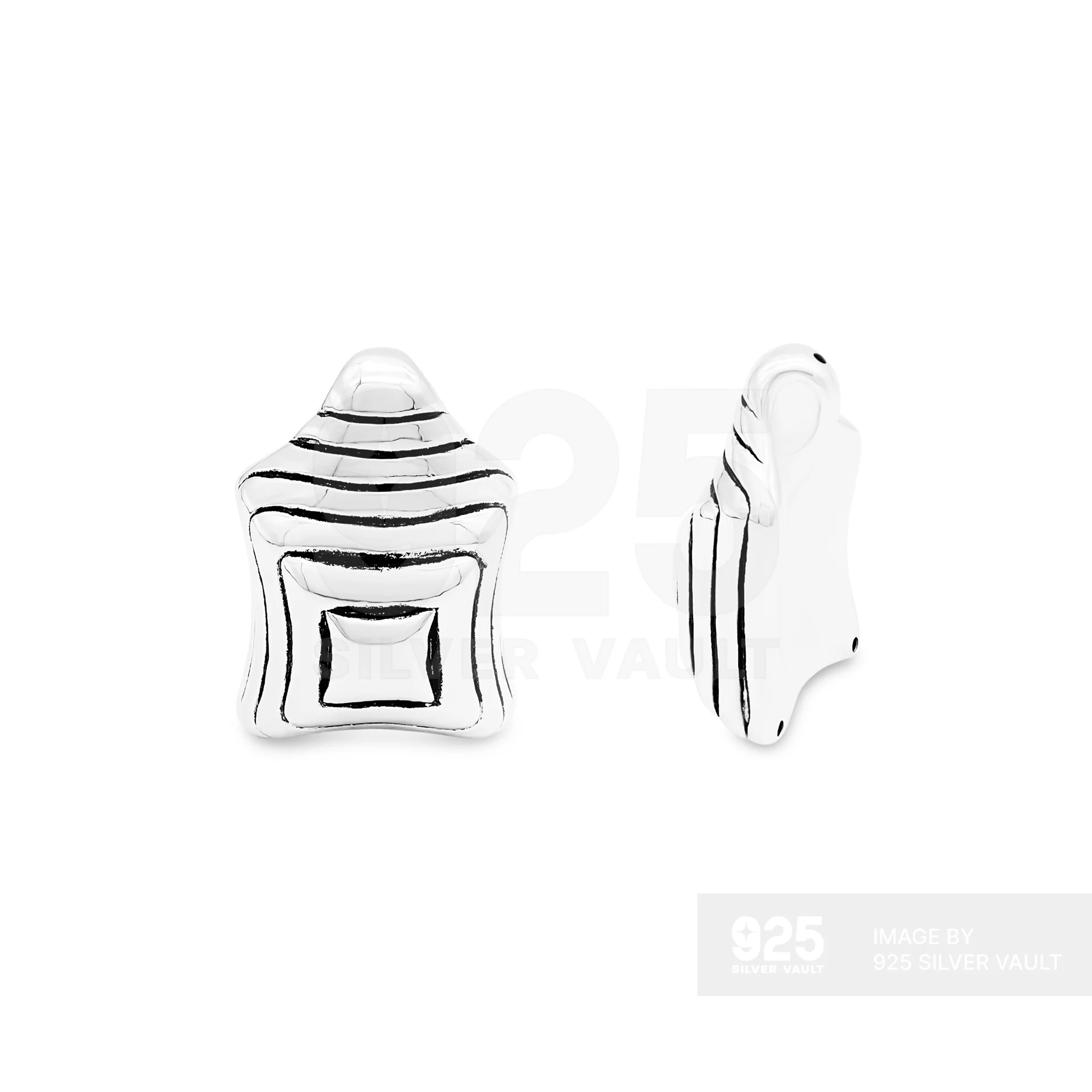 Concentric Stepped Square Pendant