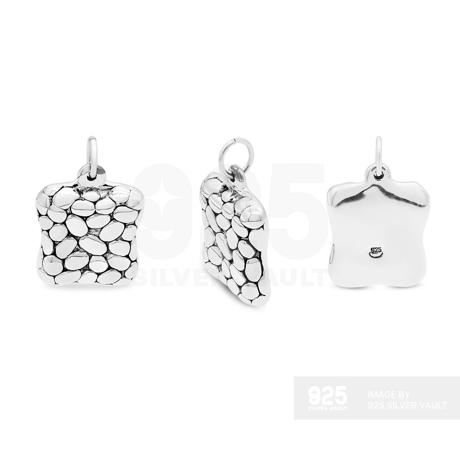 Bold Cushion Pebble Pendant