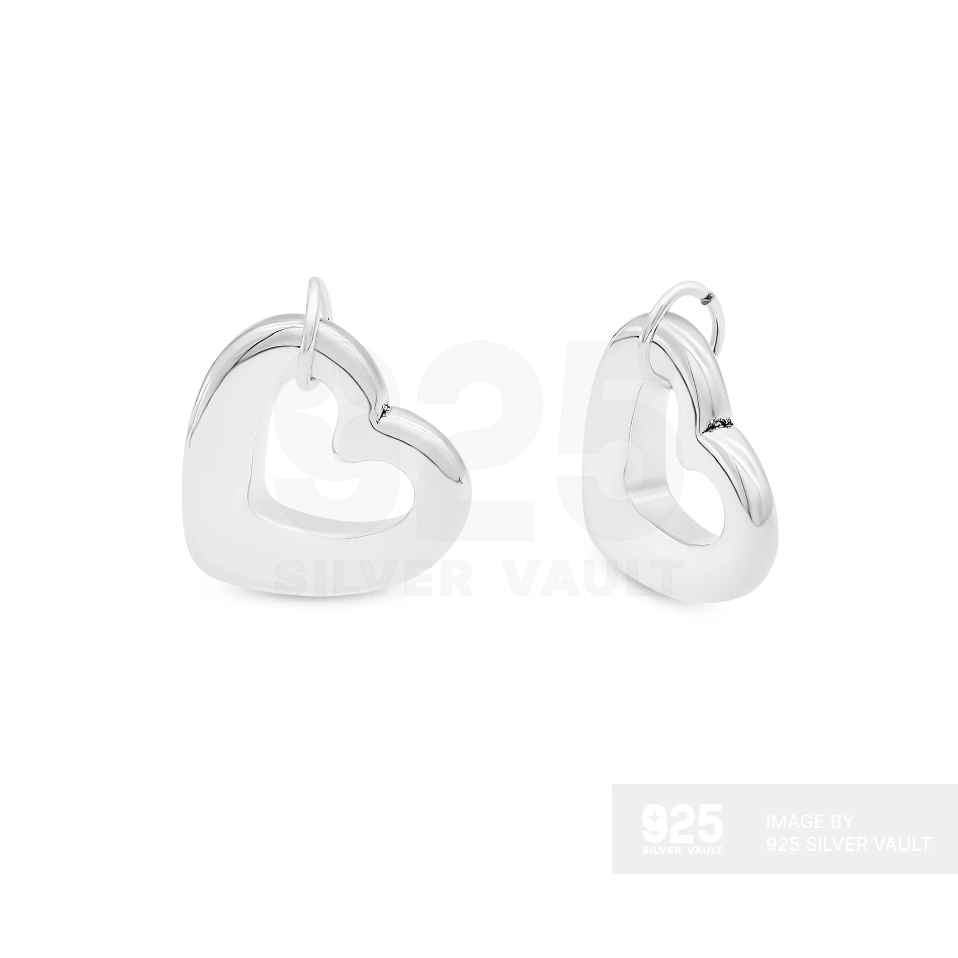 Open Heart Within Heart Pendant