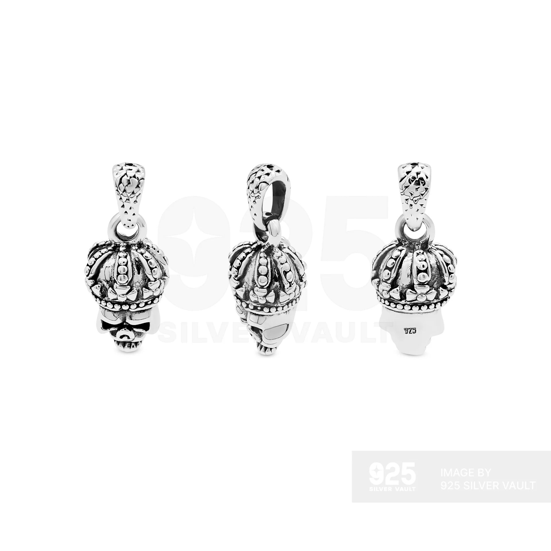 Crowned Skull Pendant