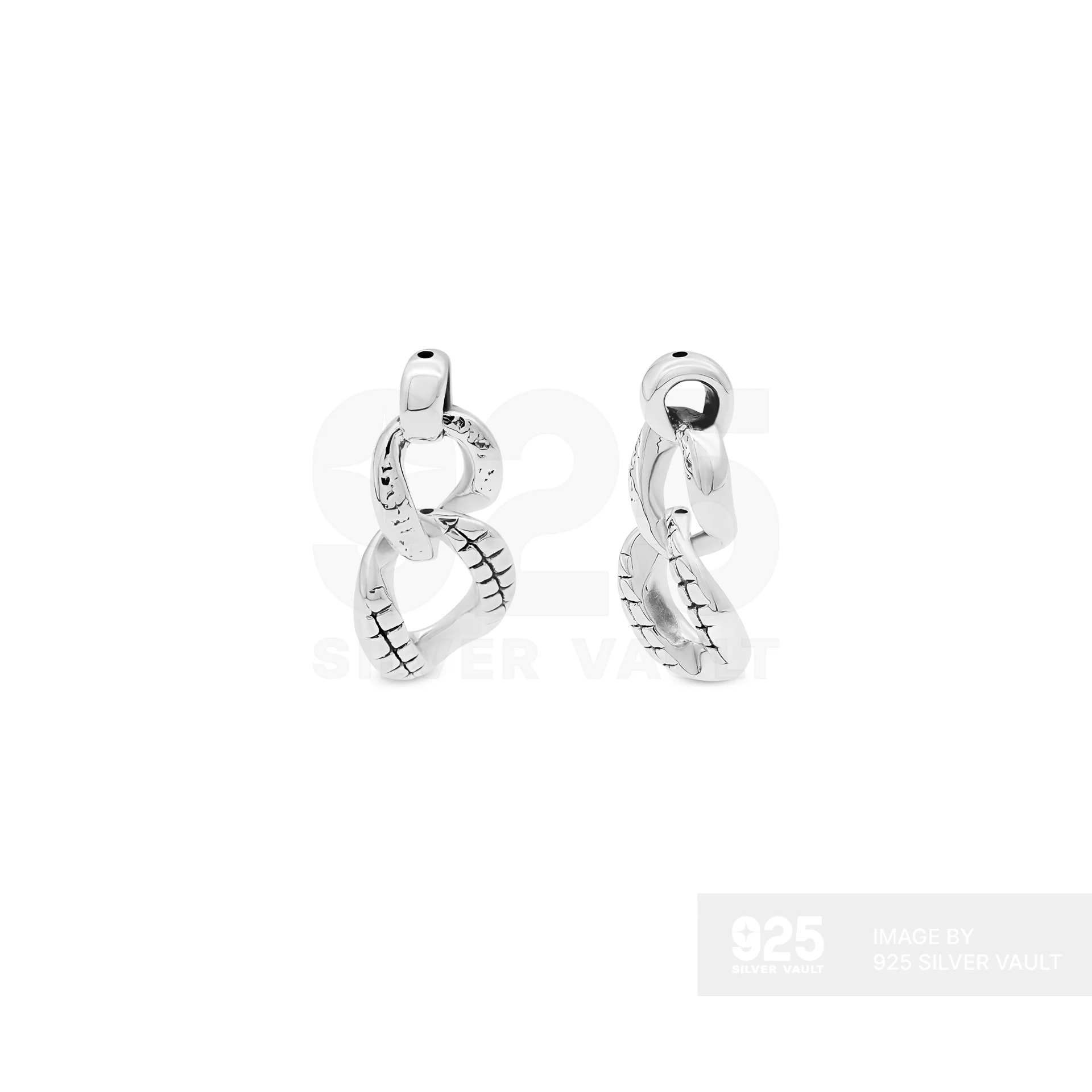 Textured Double Loop Pendant