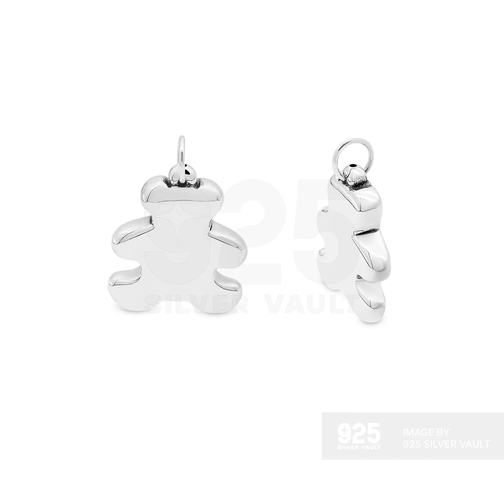Flat Teddy Bear Pendant