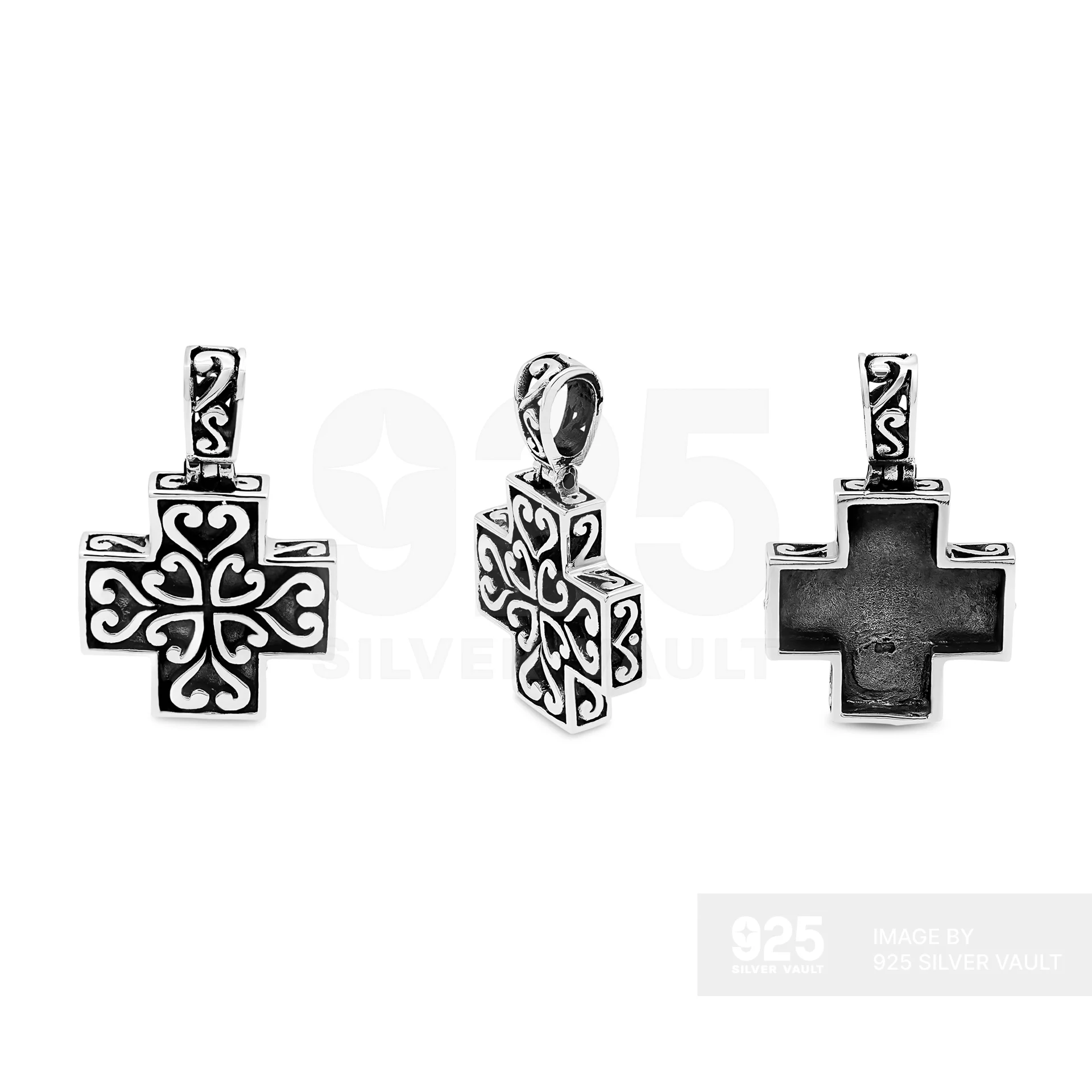 Ornate Filigree Cross Pendant
