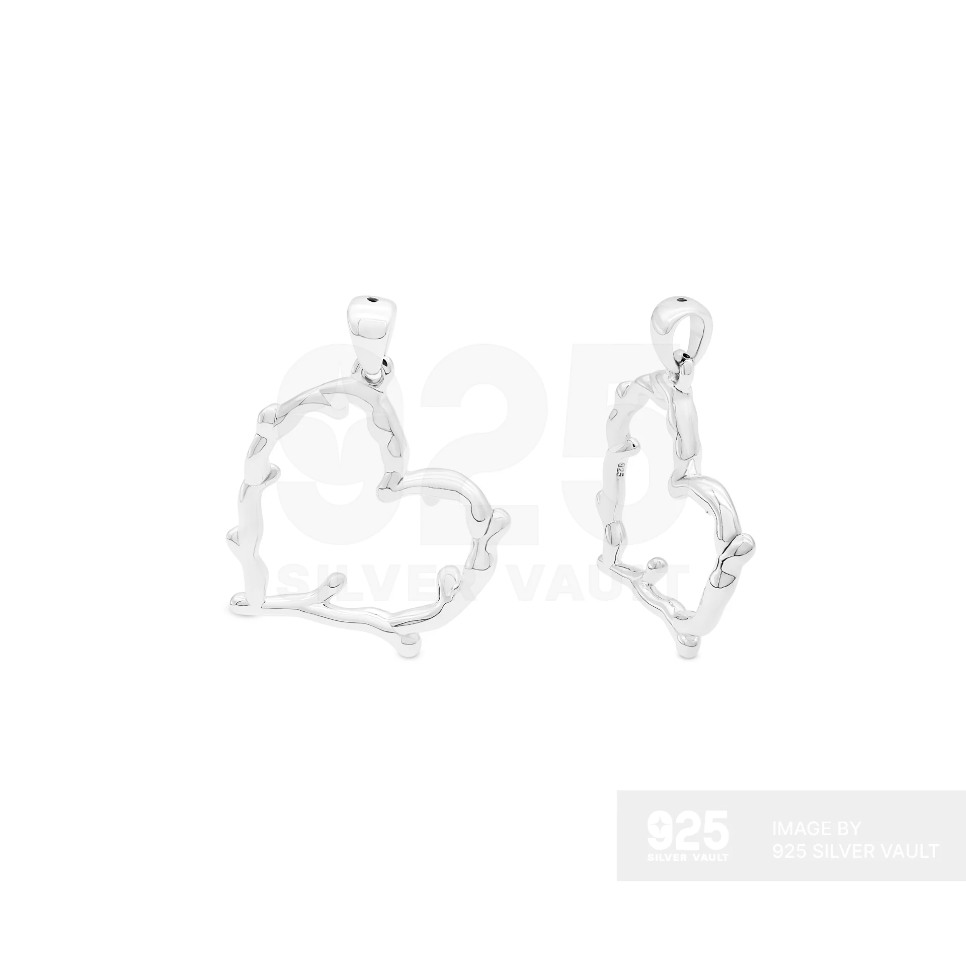 Twig Branch Heart Pendant