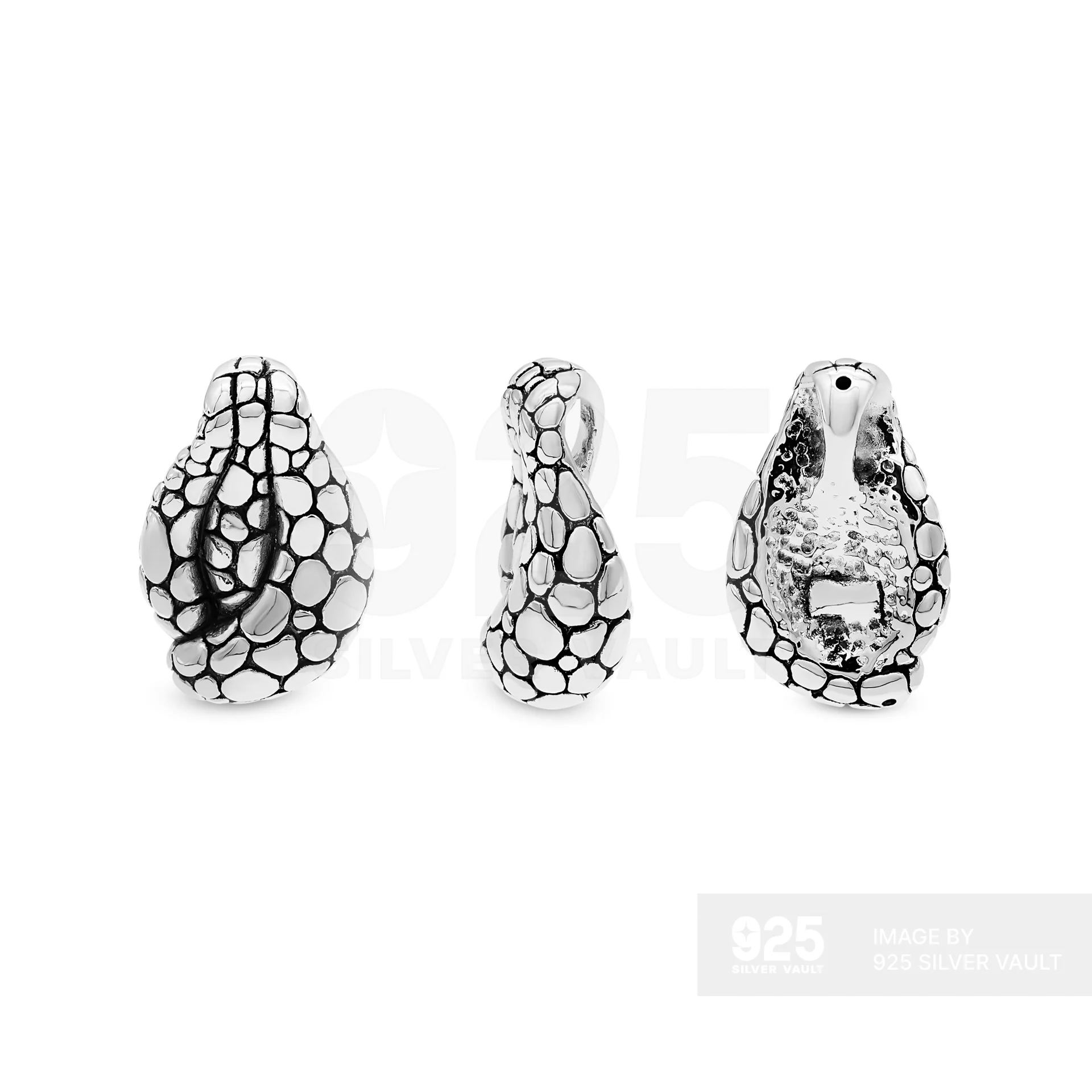 Pebble Textured Freeform Pendant
