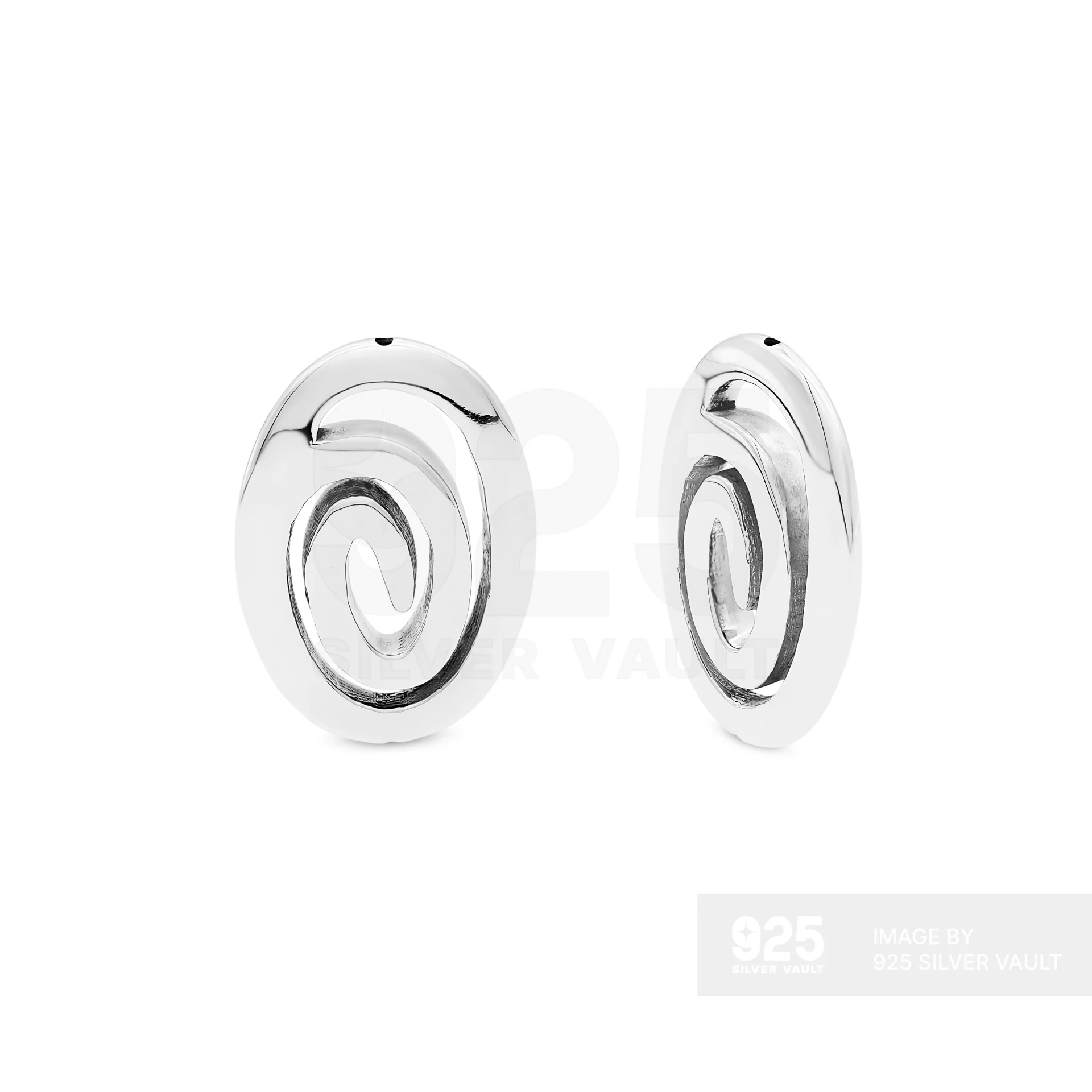 Spiral Oval Pendant